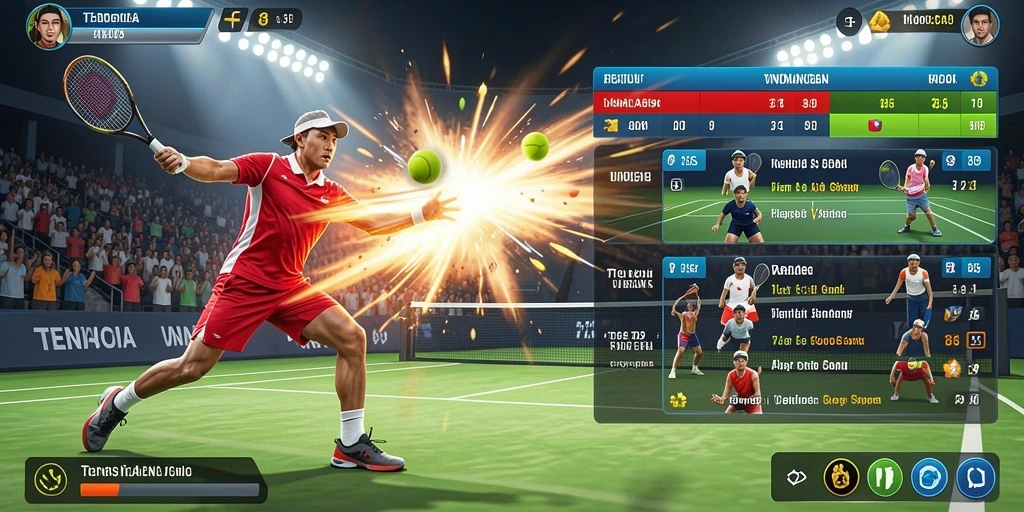 Screenshot menampilkan karakter utama dalam aksi petualangan.
